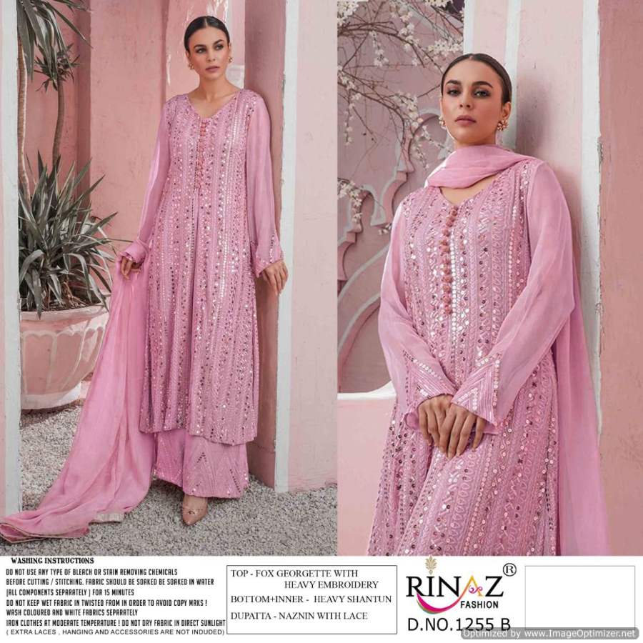 Rinaz 1255 Georgette Wear Pakistani Salwar Kameez Collection